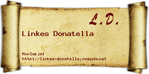 Linkes Donatella névjegykártya