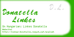 donatella linkes business card